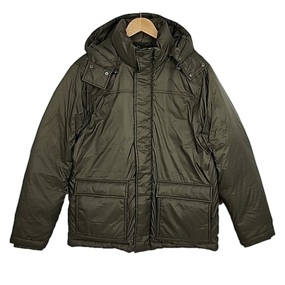 Hudson North  Men's Olive Green Puffer Coat Parka Down Fill Winter Sz M - Picture 4 of 16